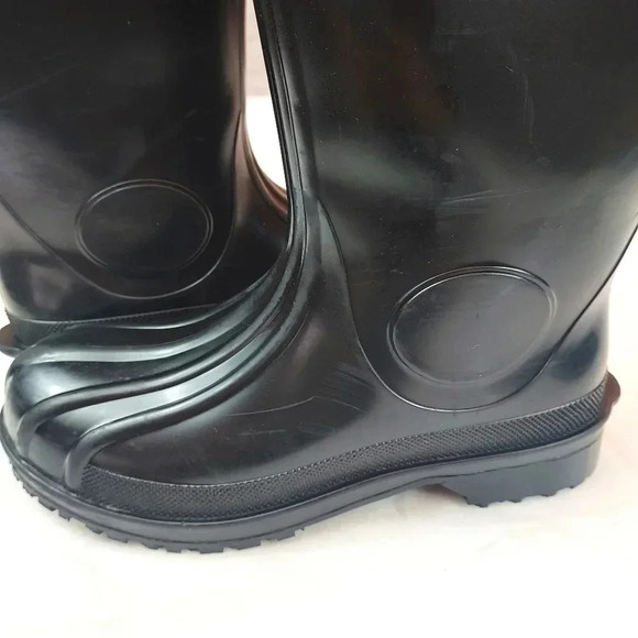 Shoes For Crews Pro Unisex Mens Size 6/Womens Size 8 Black Waterproof Boots - Picture 5 of 13